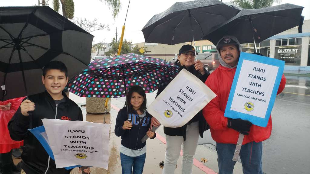 Marine Clerk Lorraine Maynez and family on the line!